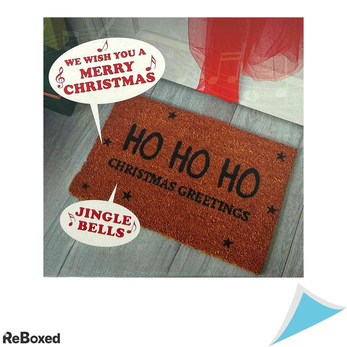 Senzor Muzical de Craciun pentru Presul de la Intrare eBoutik, 20x20 cm, Melodii Festive, Activare la Calcare