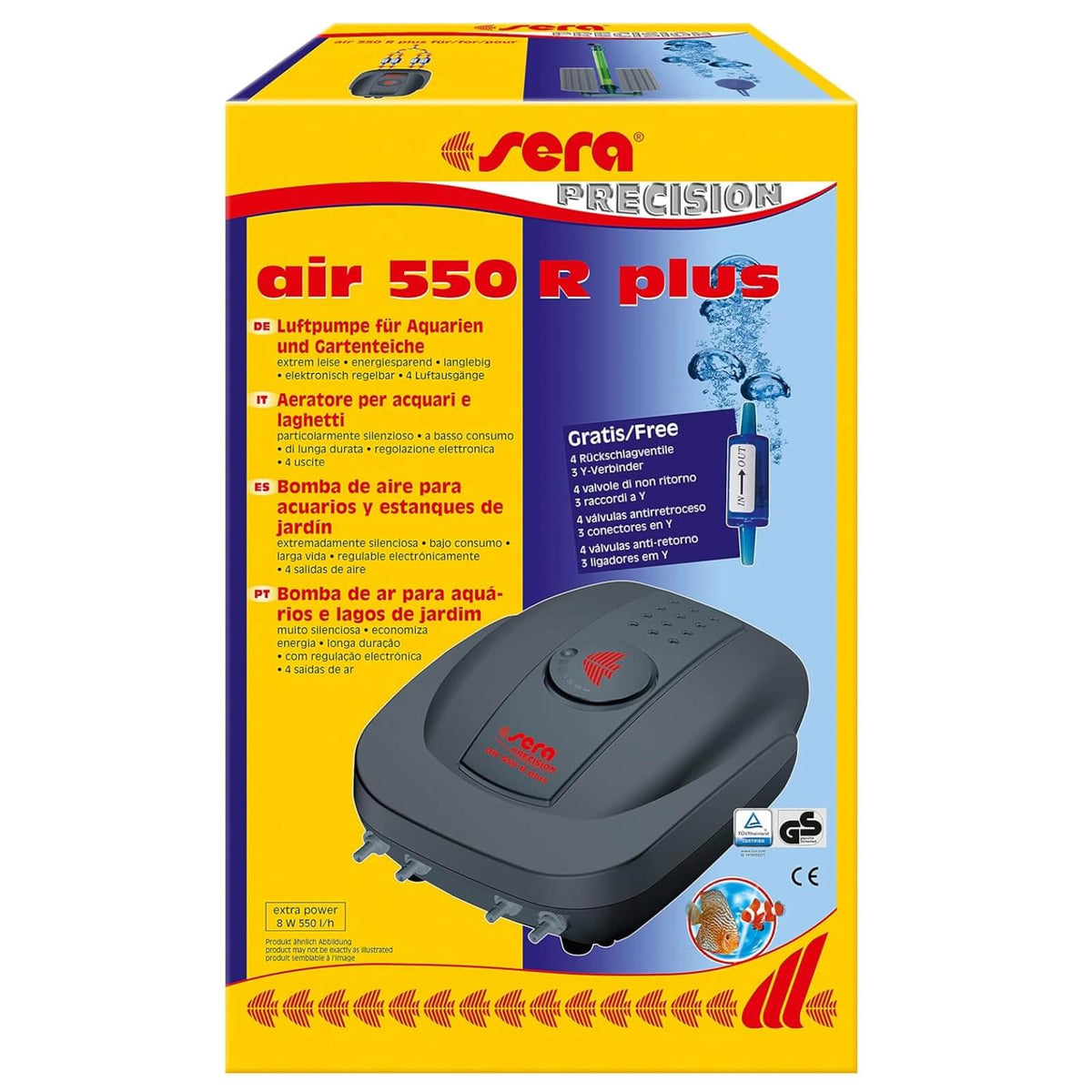 Sera Air 550 R Plus Pompa de Aer 8W