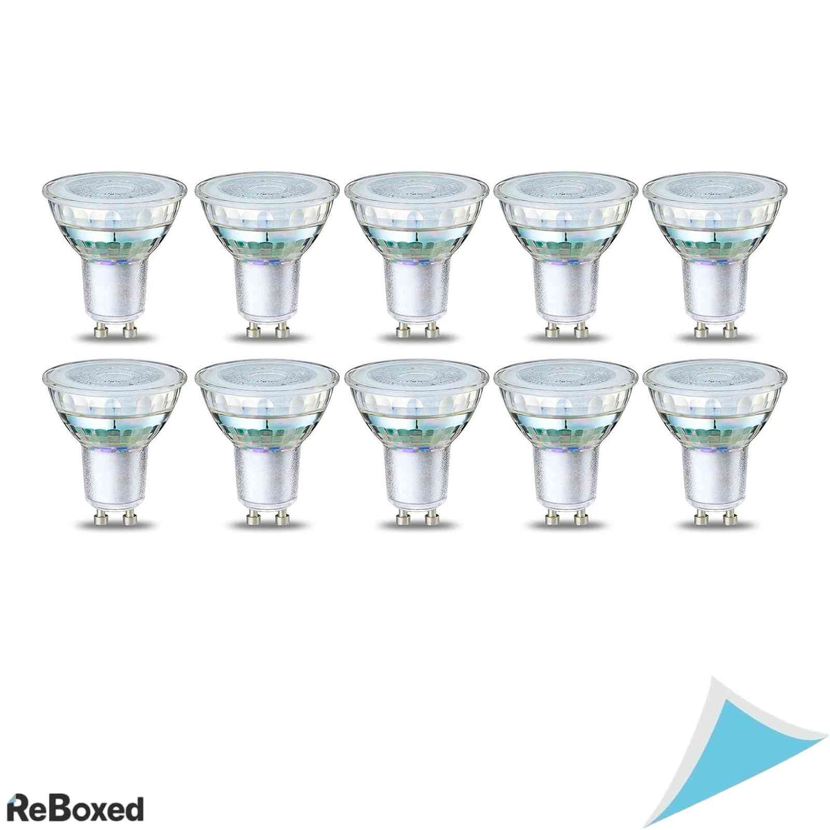 Set 10 Becuri LED Filament GU10 Amazon Basics, 4W, 345 Lumeni, Lumina Calda 2700K