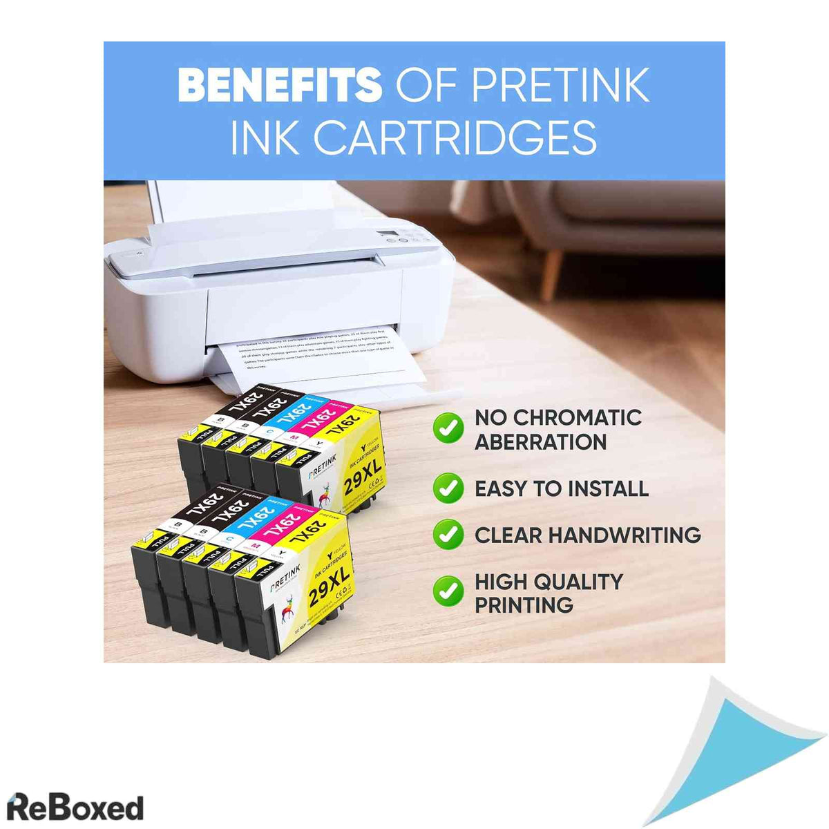 Set 10 Cartuse Inpact Cartus Compatibile Epson 29XL Capacitate Mare pentru Expression Home XP-342 XP-235 XP-245 XP-332 XP-432 XP-445