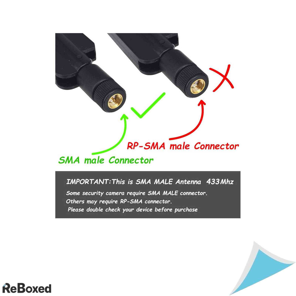 Set 2 Antene Omidirectional 433MHz 6dBi YILIANDUO, Conector SMA Tata