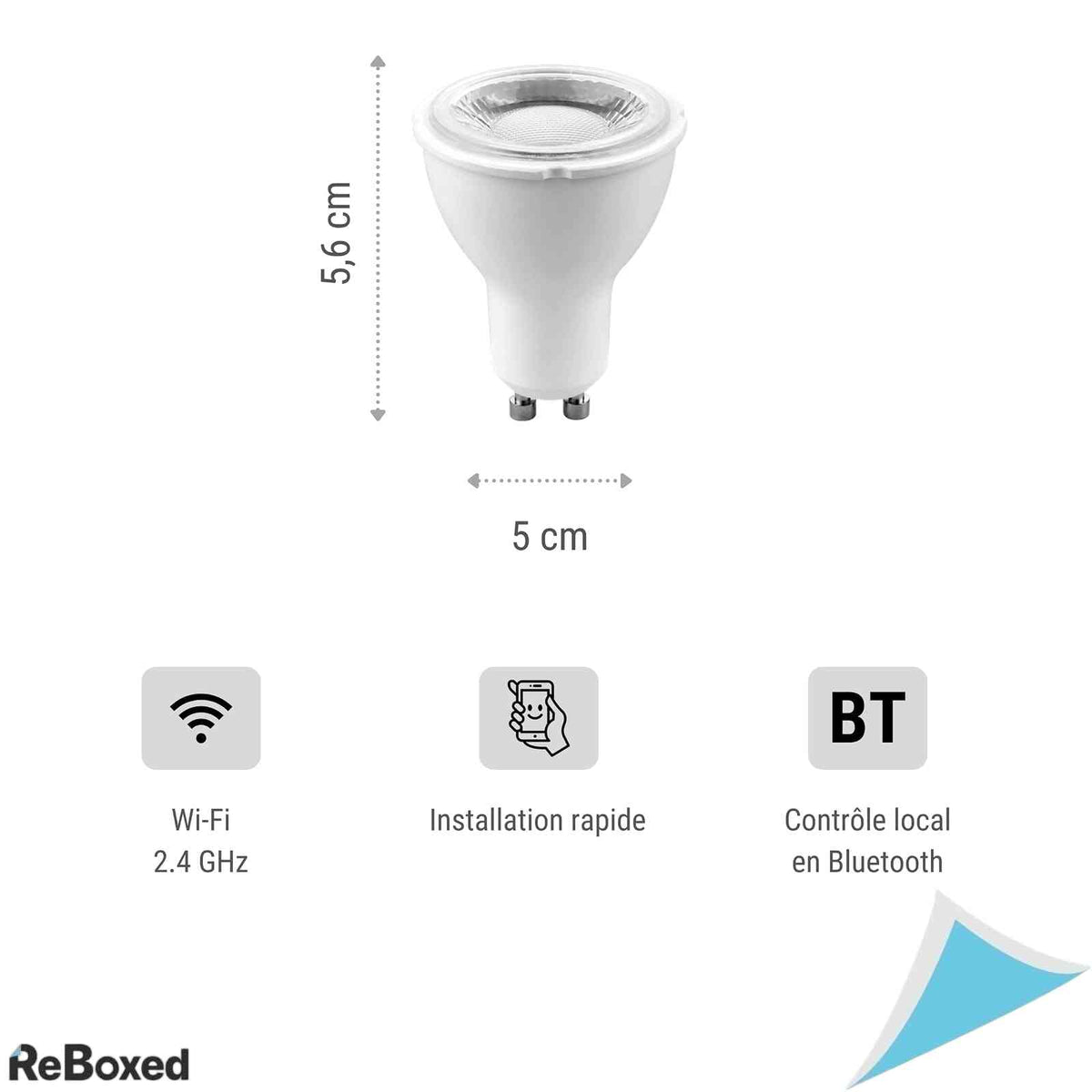 Set 2 becuri inteligente LED Konyks Antalya Easy GU10 Wi-Fi