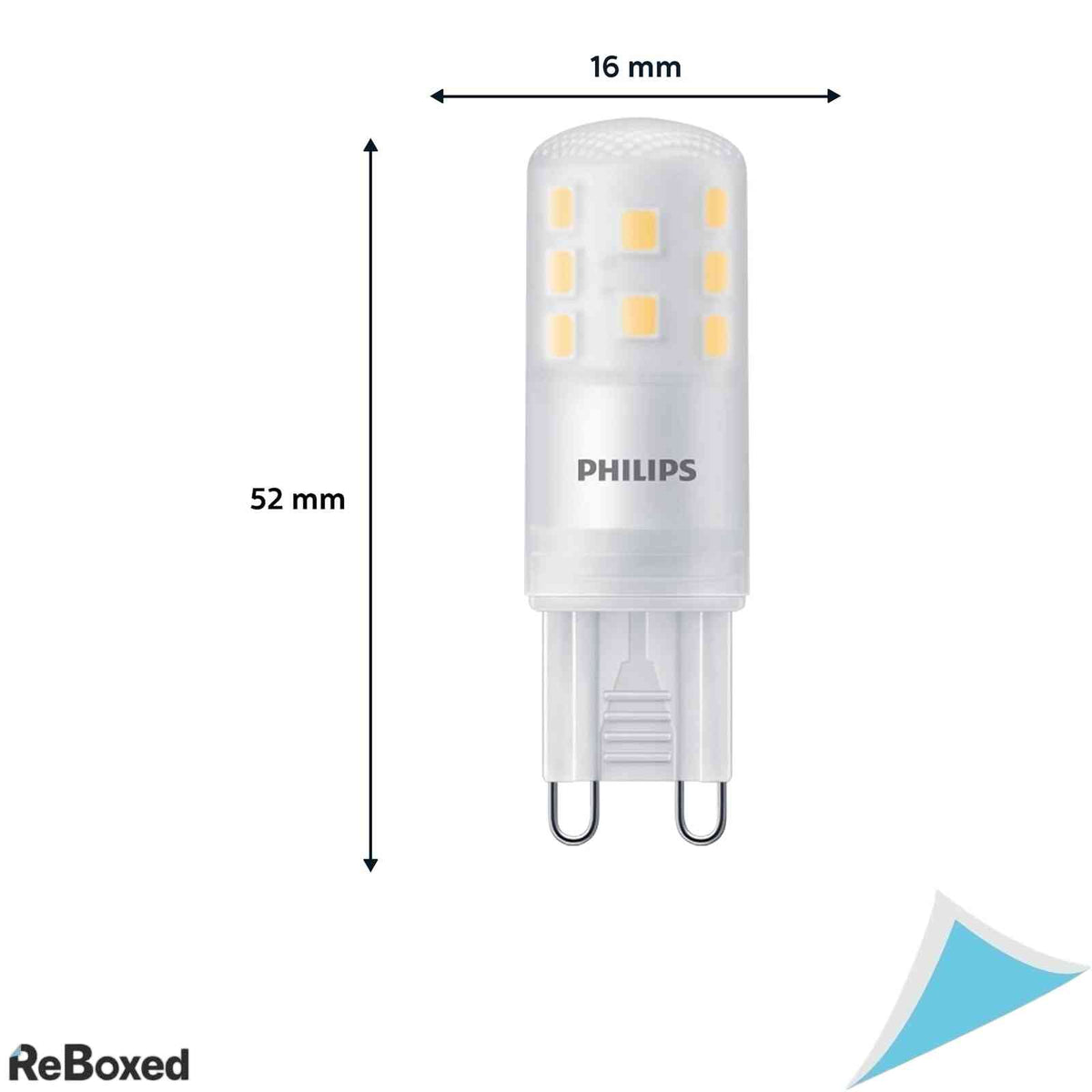 Set 2 Becuri LED Philips, Soclu G9, 400 Lumeni, Lumina Calda 2700K