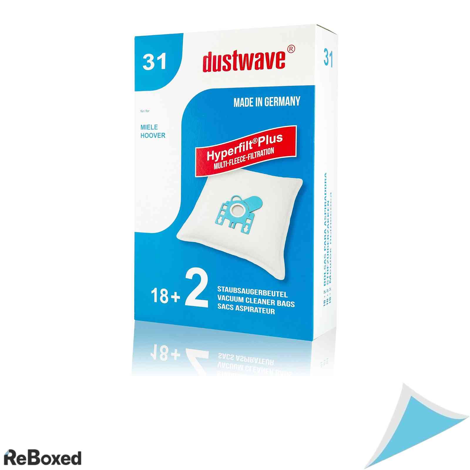 Set 20 Saci Imprimanta / Aspirator Dustwave Compatibil Miele S381 Compact C1 F J M si Hoover Microfiltru Inclus
