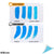 Set 24 Panouri Canvas 8x10 inch, 100% Bumbac, Pre-Primed cu Gesso Acrilic