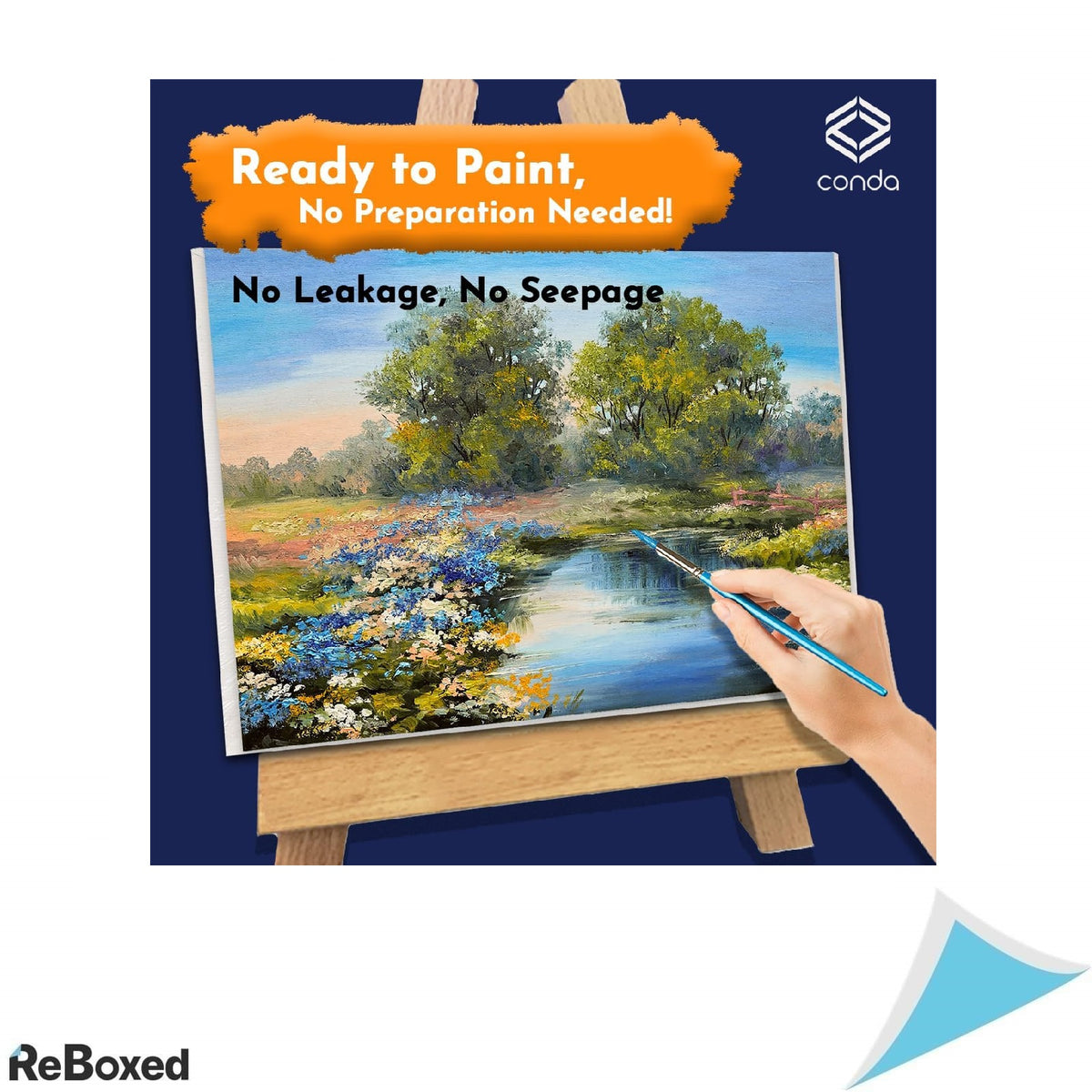 Set 24 Panouri Canvas 8x10 inch, 100% Bumbac, Pre-Primed cu Gesso Acrilic