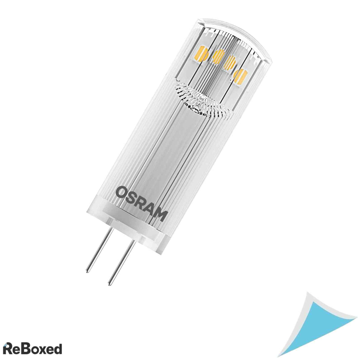 Set 3 becuri LED Osram Base PIN G4, 1.8W, 12V, lumina calda 2700K