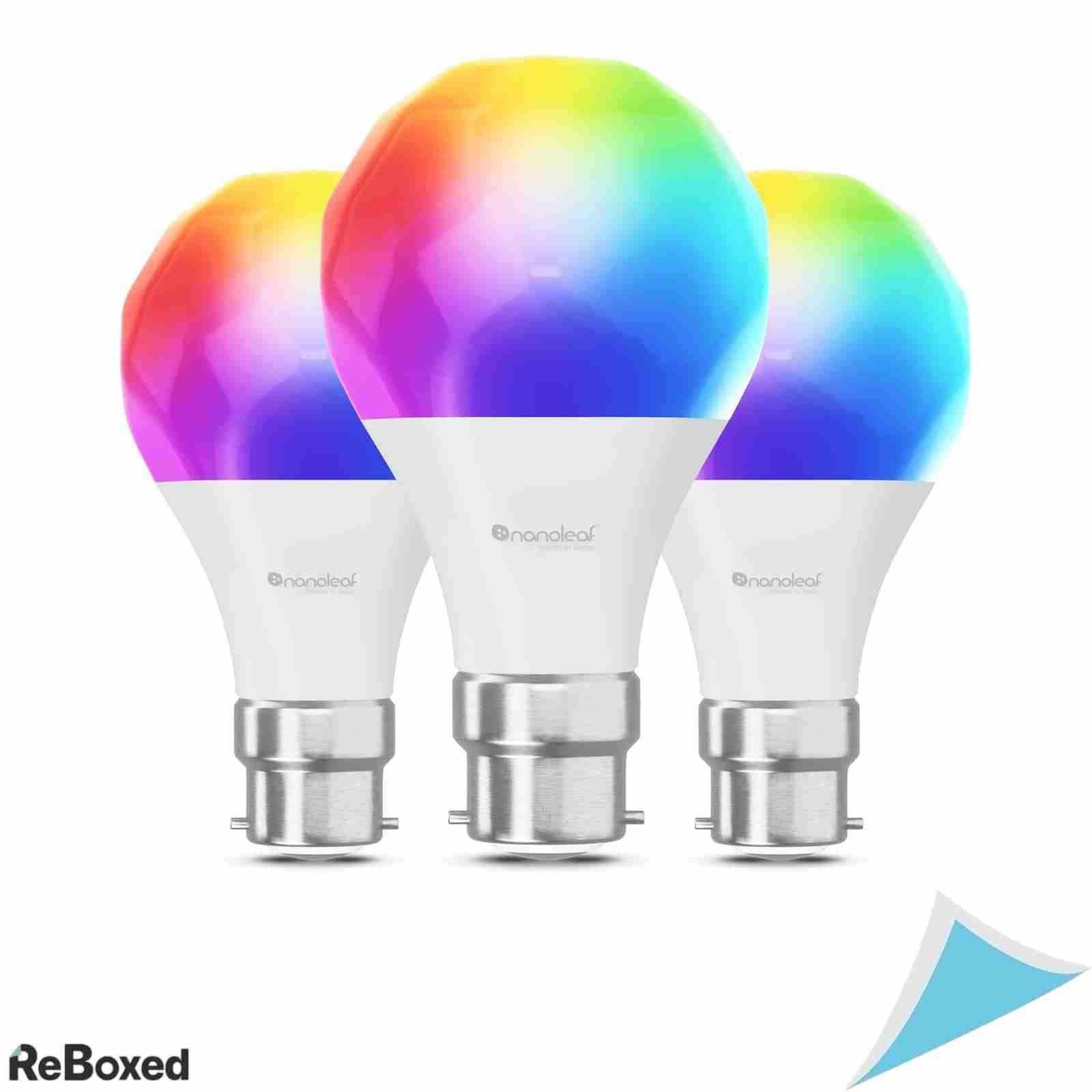 Set 3 Becuri Smart LED Nanoleaf Matter Essentials B22