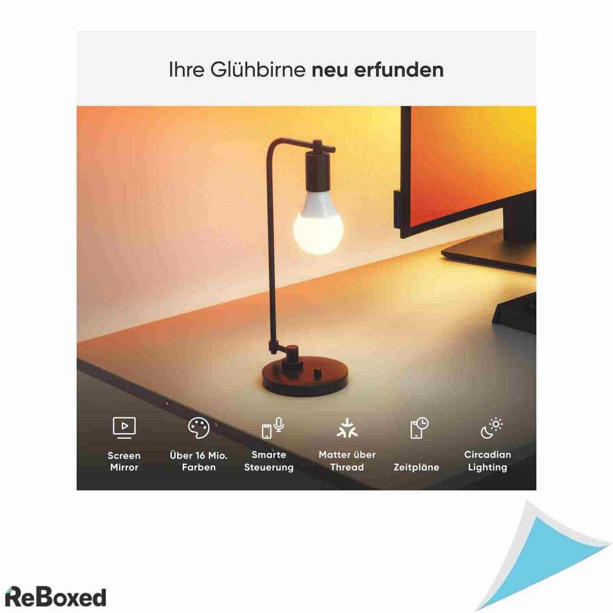 Set 3 Becuri Smart LED Nanoleaf Matter Essentials B22