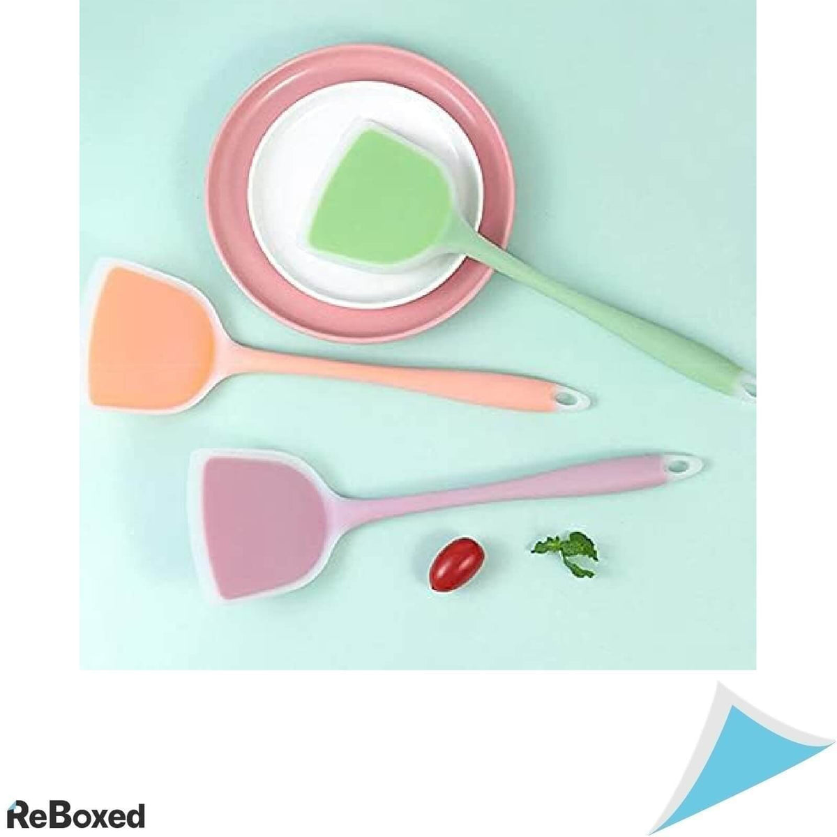 Set 3 Spatule din Silicon pentru Tigaie