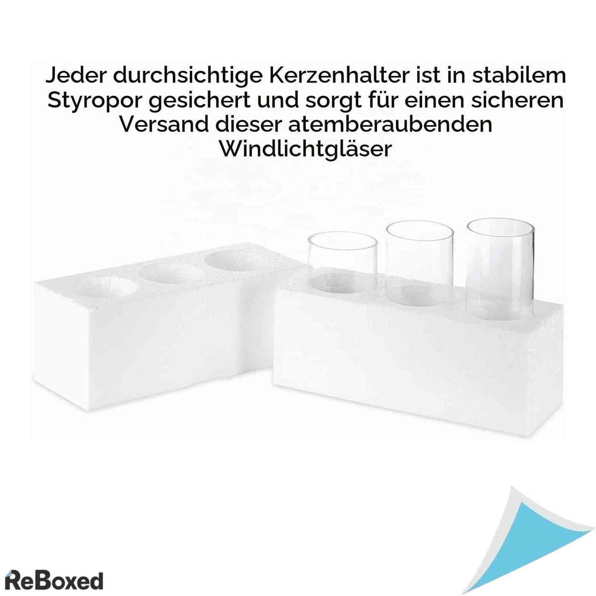 Set 3 Suporturi Lumanare si Vaze Sticla Transparenta Nuptio Inaltimi Diferite Design cu Picior Scurt pentru Lumanari Stalp si Flori Decor Nunta Evenimente