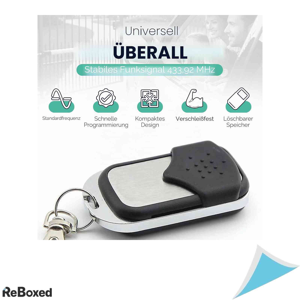 Set 3 telecomenzi universale cu cod fix 433.92MHz pentru porti automate