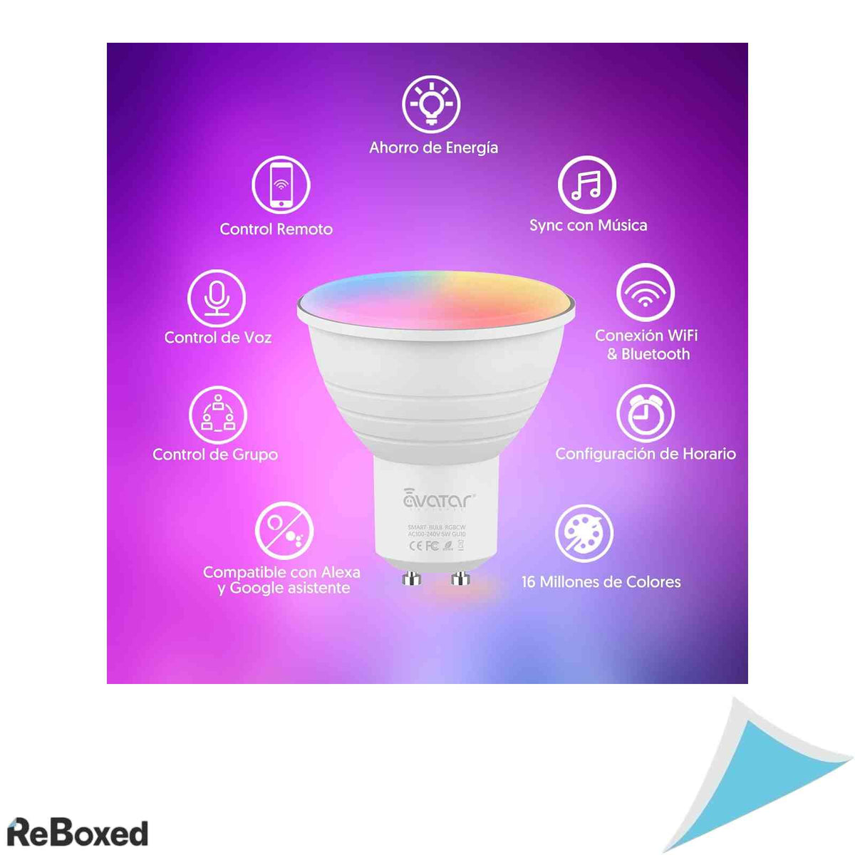 Set 4 becuri inteligente LED Avatar Controls GU10 5W