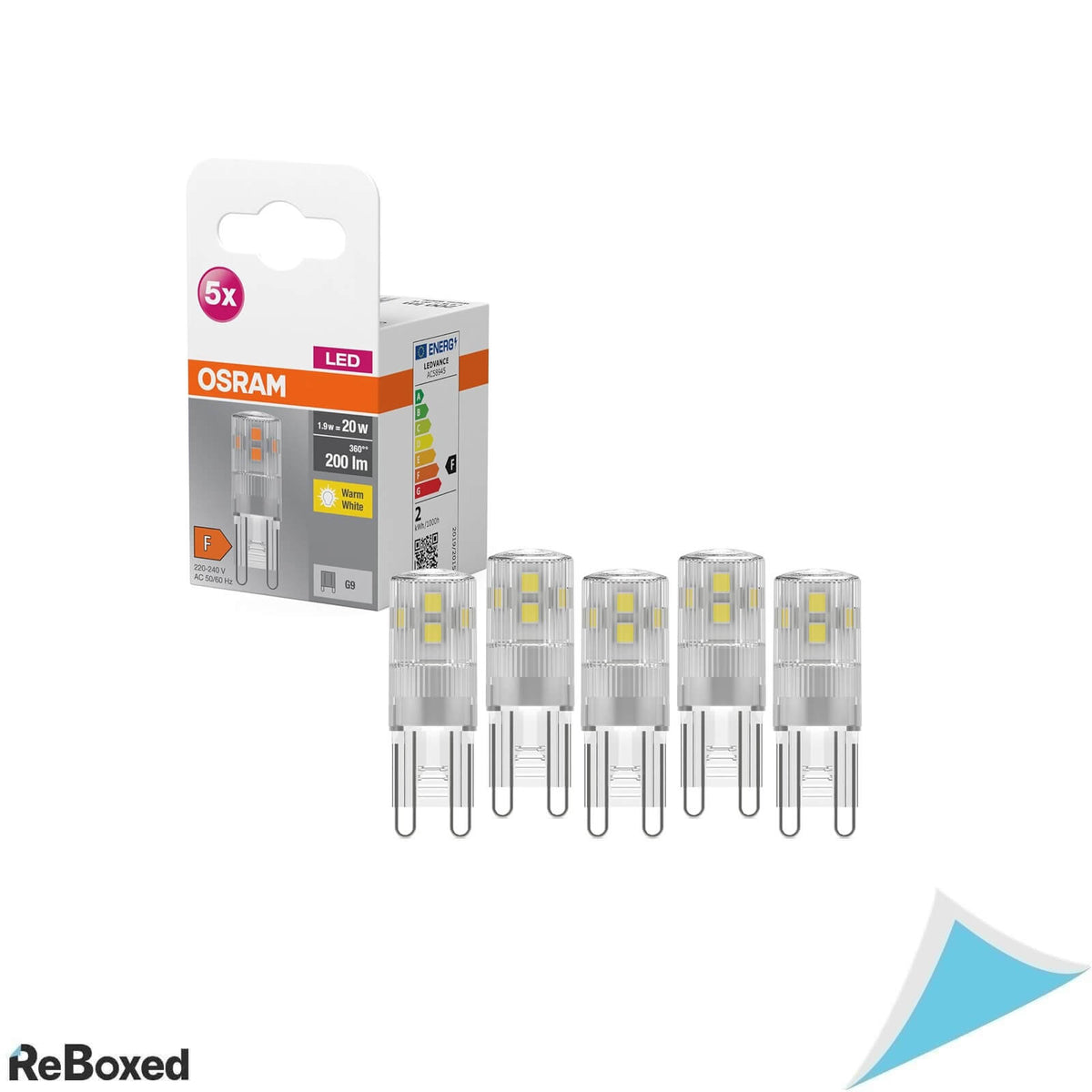 Set 5 Becuri LED OSRAM STAR PIN G9, 1.9W, 200 lm, Lumina Calda 2700K