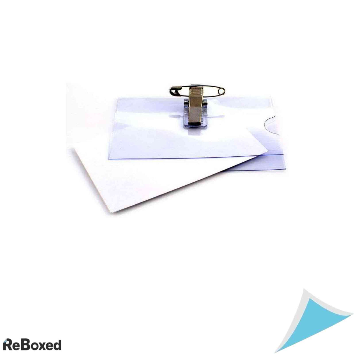 Set 50 ecusoane transparente Office Point 90x56 mm cu ac si clips