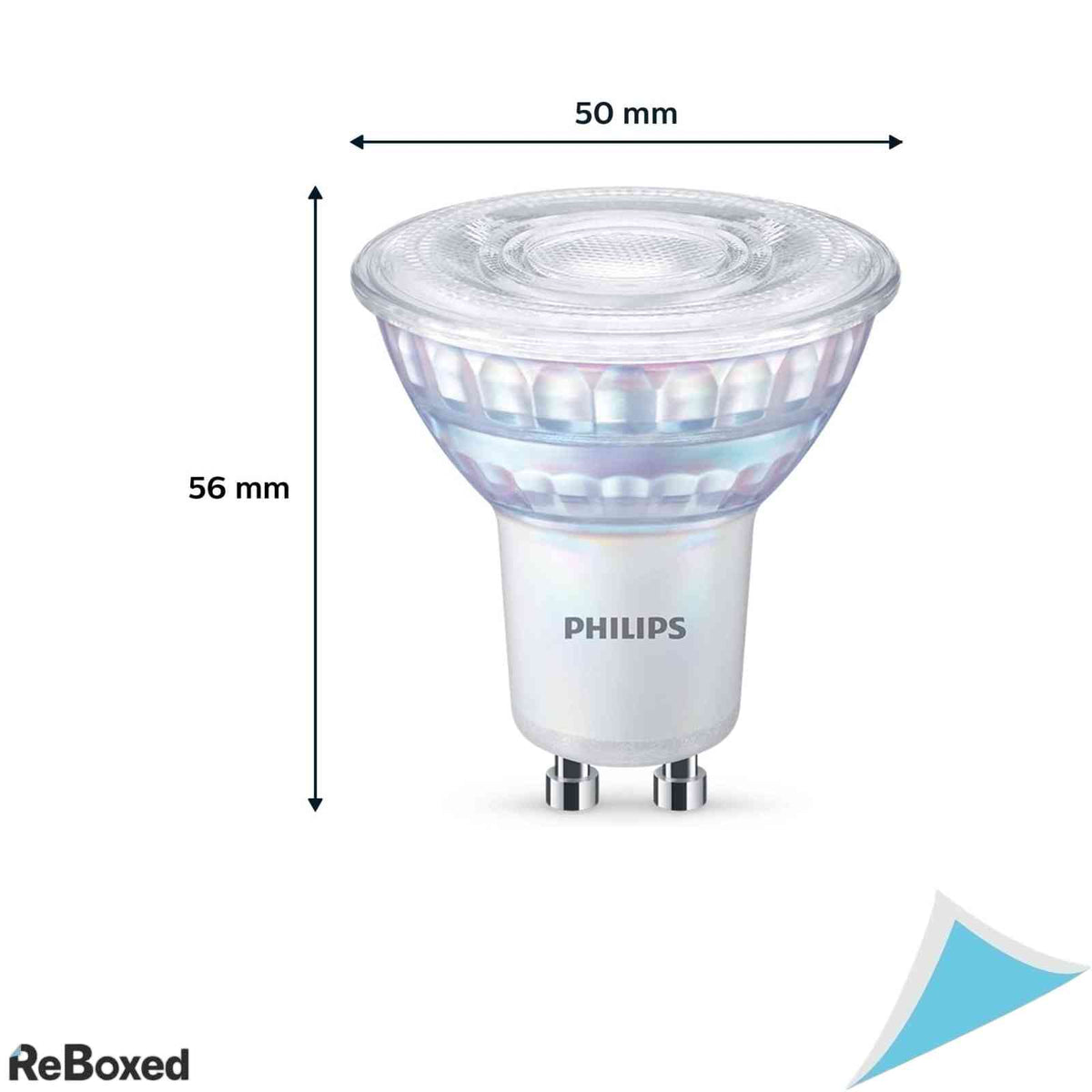 Set 6 becuri LED Philips WarmGlow GU10 3.8W echivalent 50W 345 lm dimabil