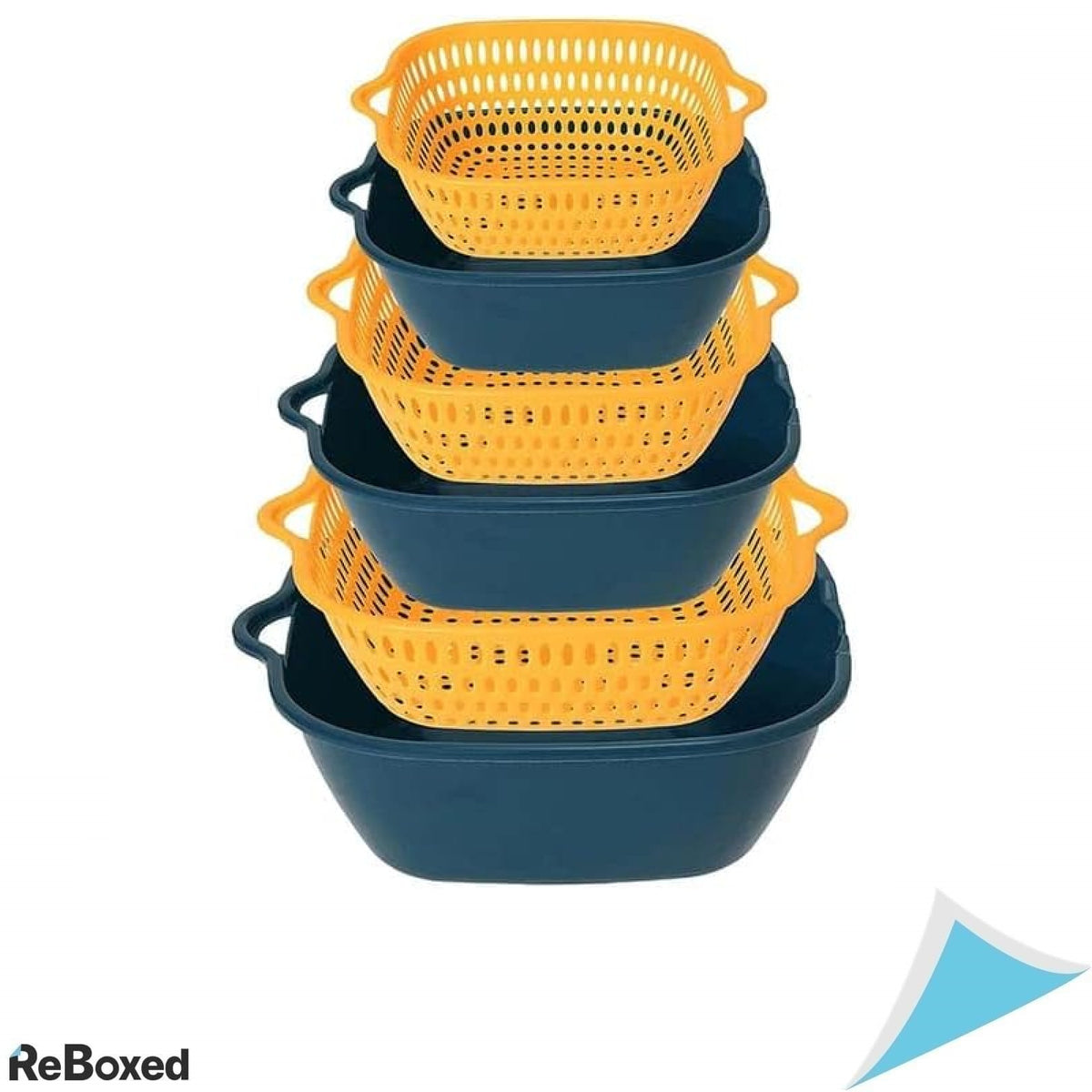 Set 6 Boluri si Sitre Multifunctionale de Bucatarie Strecuratoare pentru Spalat Fructe si Legume
