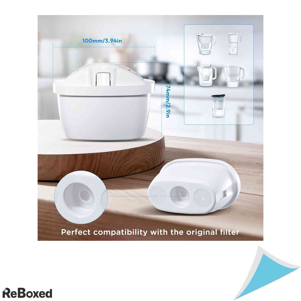 Set 6 cartuse filtre de apa Molifal compatibile Brita Maxtra si Maxtra Plus fara BPA