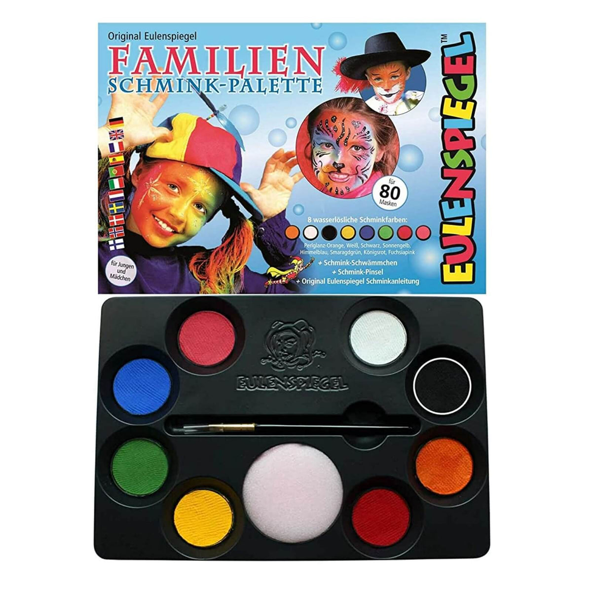 Eulenspiegel Set Machiaj Fata unisex 8 culori 3.5ml 50 masti