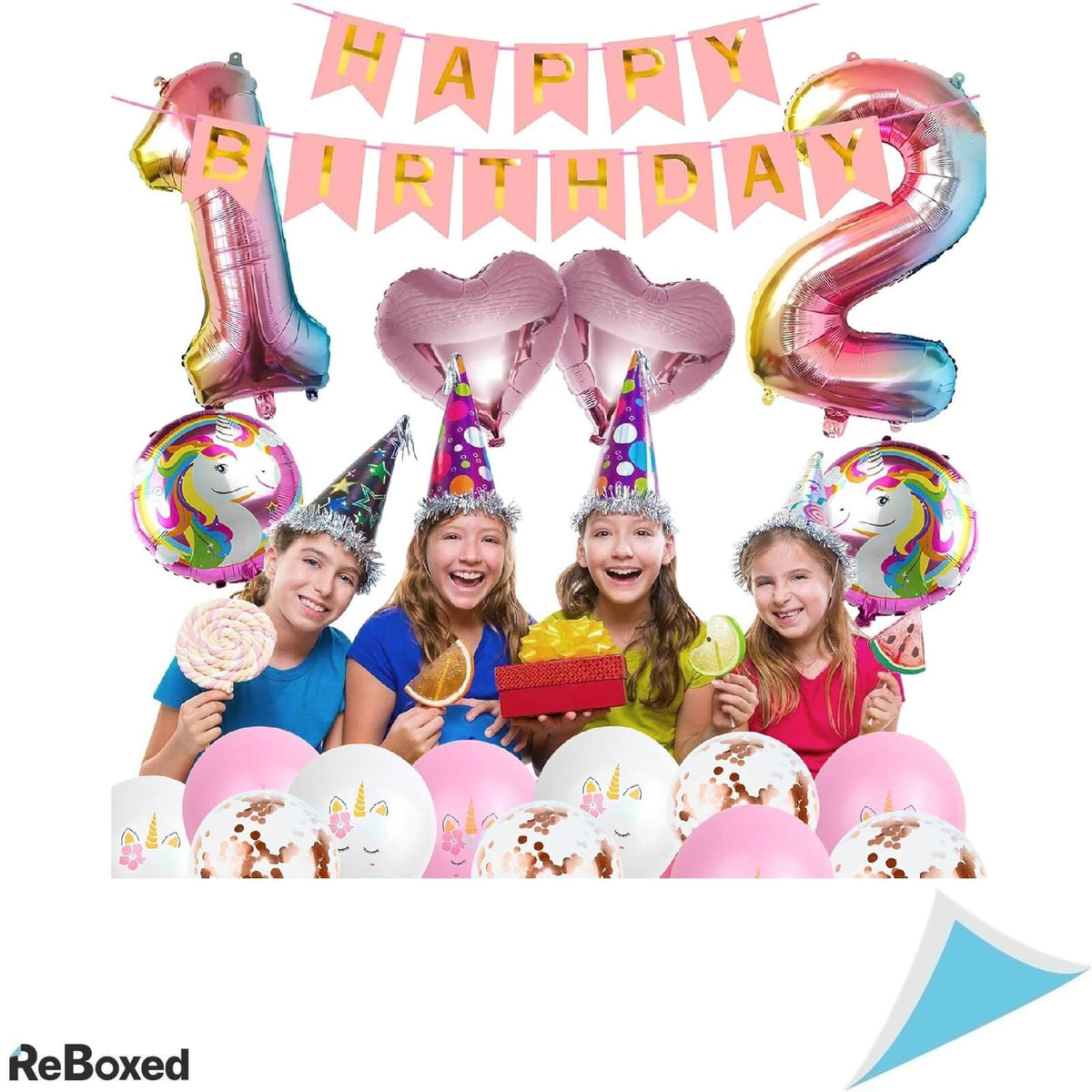 Set Baloane pentru Petrecere cu Unicorn 3 Anisori