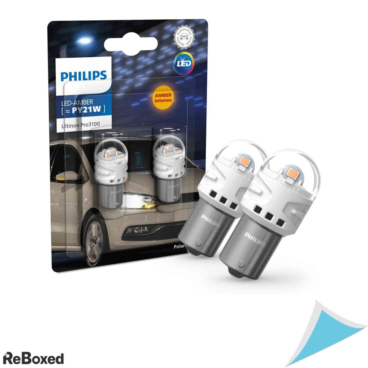 Set Becuri LED Auto Semnalizare Philips Ultinon Pro3100 PY21W