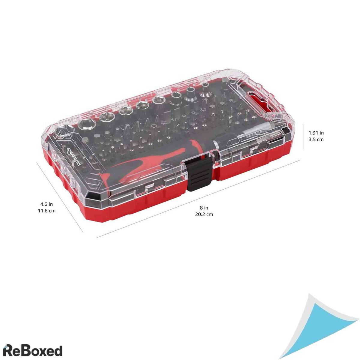 Set de scule 73 piese Amazon Basics, surubelnita cu clichet si biti de precizie pentru electronice, chei tubulare