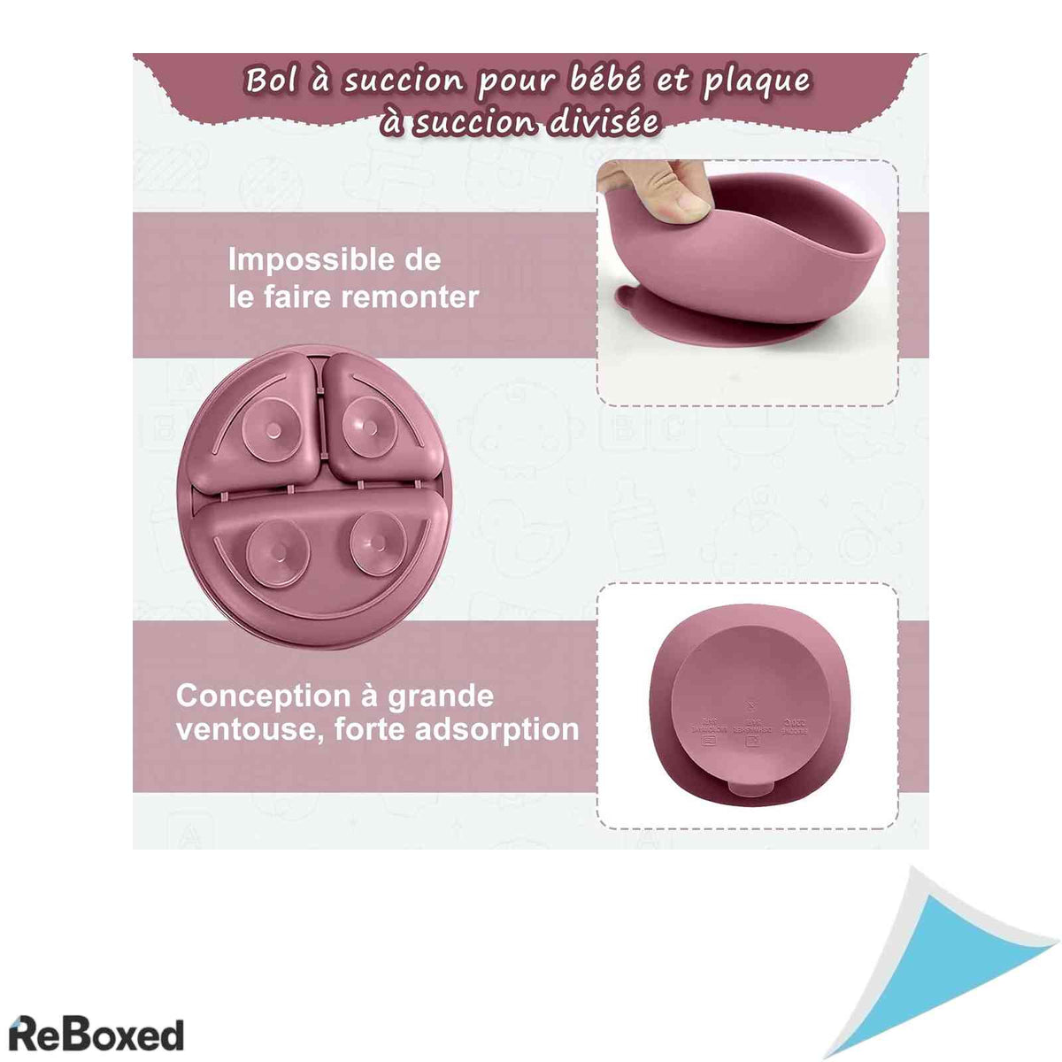 Set Diversificare Bebelusi 12 Piese din Silicon Fara BPA Farfurie si Bol cu Ventuza Bavete si Tacamuri