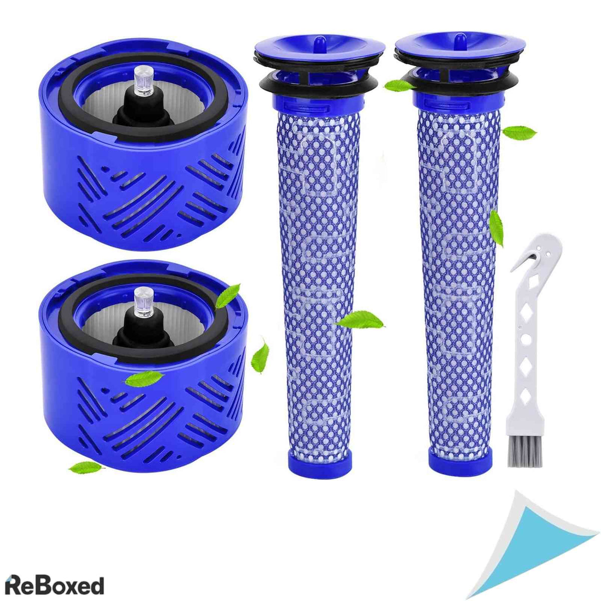 Set 2 Filtre Pre-Motor si 2 Filtre Post-Motor HEPA Rebirthcare pentru Dyson V6 DC59 DC62 cu Perie Curatare