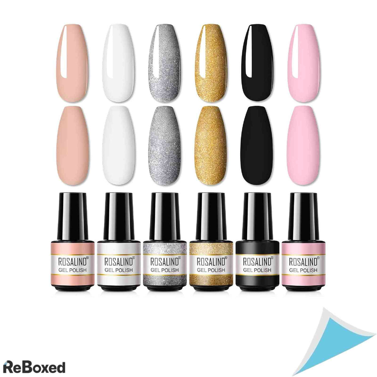 Set Oja Semipermanenta ROSALIND 6 Culori x 7ml UV LED Gel Polish Manichiura Nuanta 08