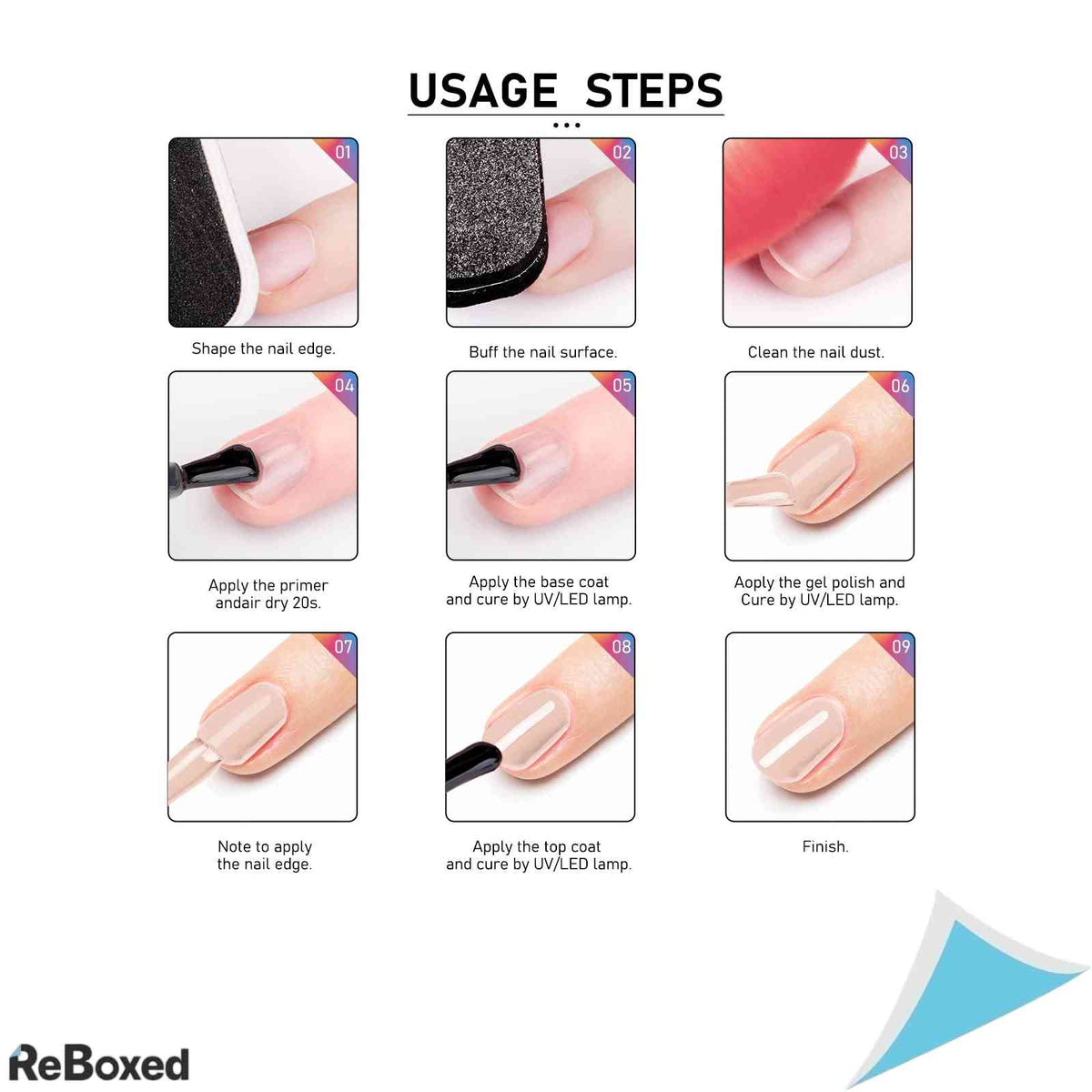 Set Oja Semipermanenta ROSALIND 6 Culori x 7ml UV LED Gel Polish Manichiura Nuanta 08