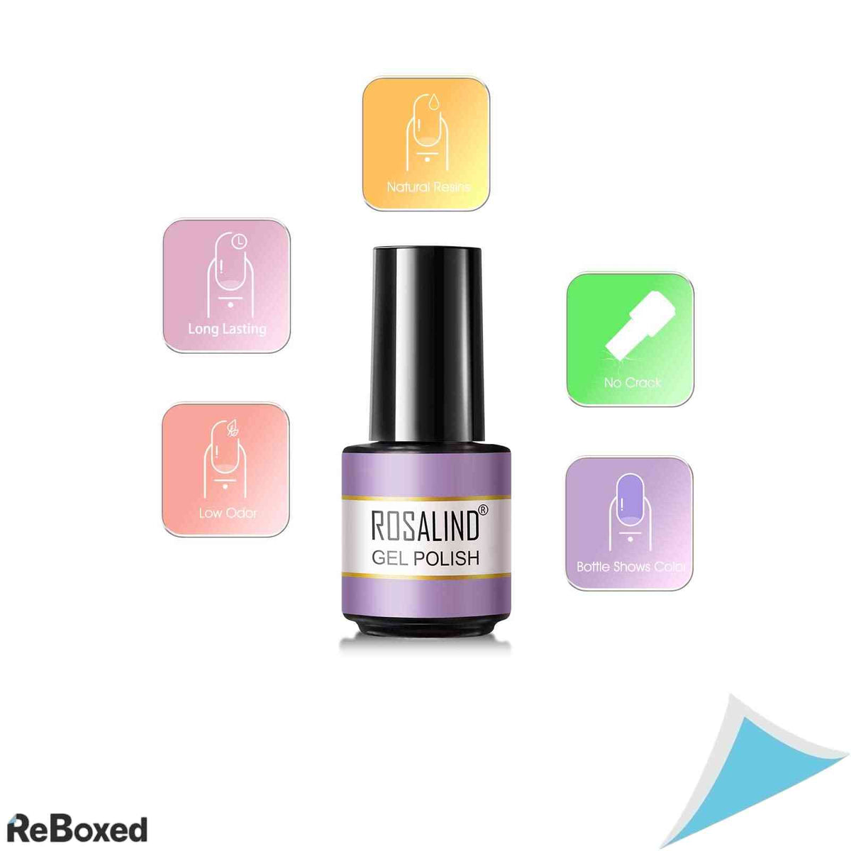 Set Oja Semipermanenta ROSALIND 6 Culori x 7ml UV LED Gel Polish Manichiura Nuanta 08