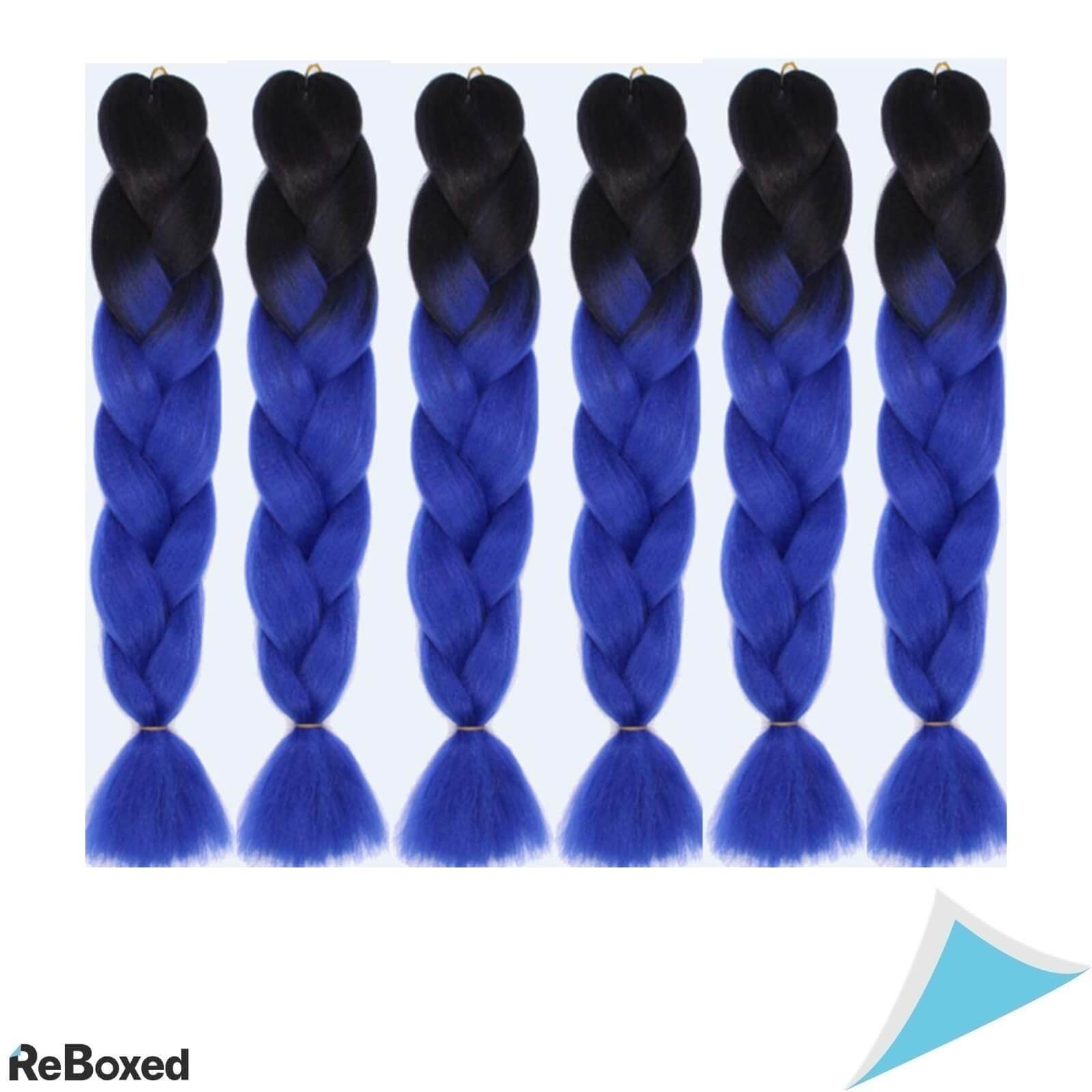 Shangxiu Pachet 6buc Extensii de Par Sintetice 2 Tonuri de Culoare 60cm 100g/buc