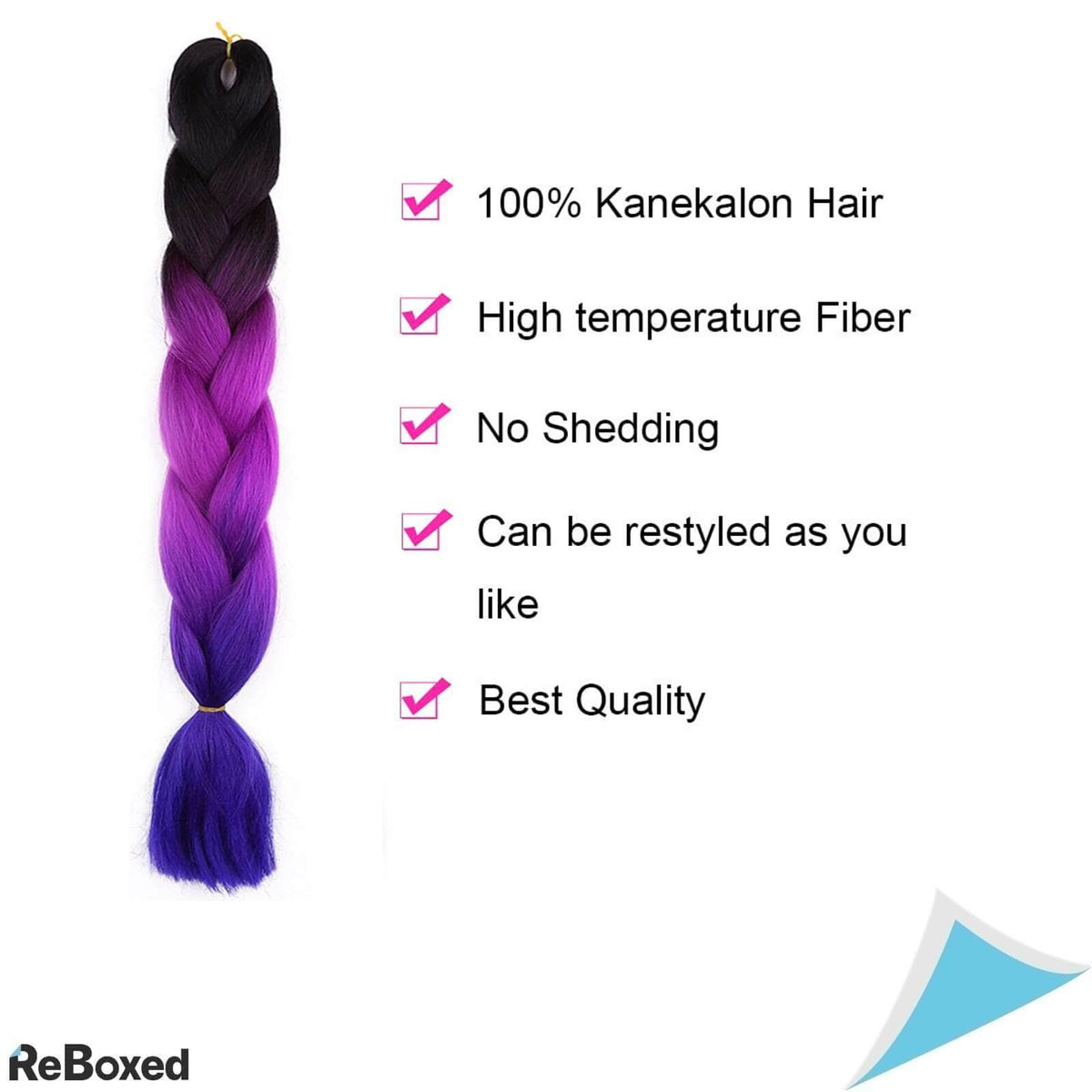 Shangxiu Pachet 6buc Extensii de Par Sintetice 3 Tonuri de Culoare 60cm 100g/buc