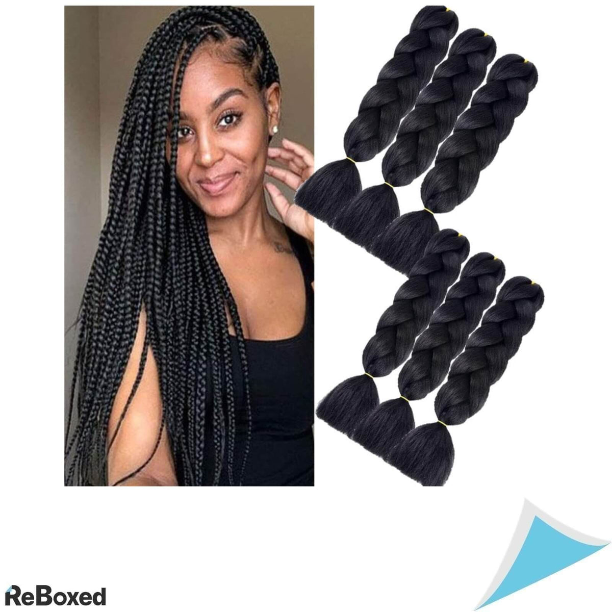 Shangxiu Pachet 6buc Extensii de Par Sintetice 60cm 100g/buc