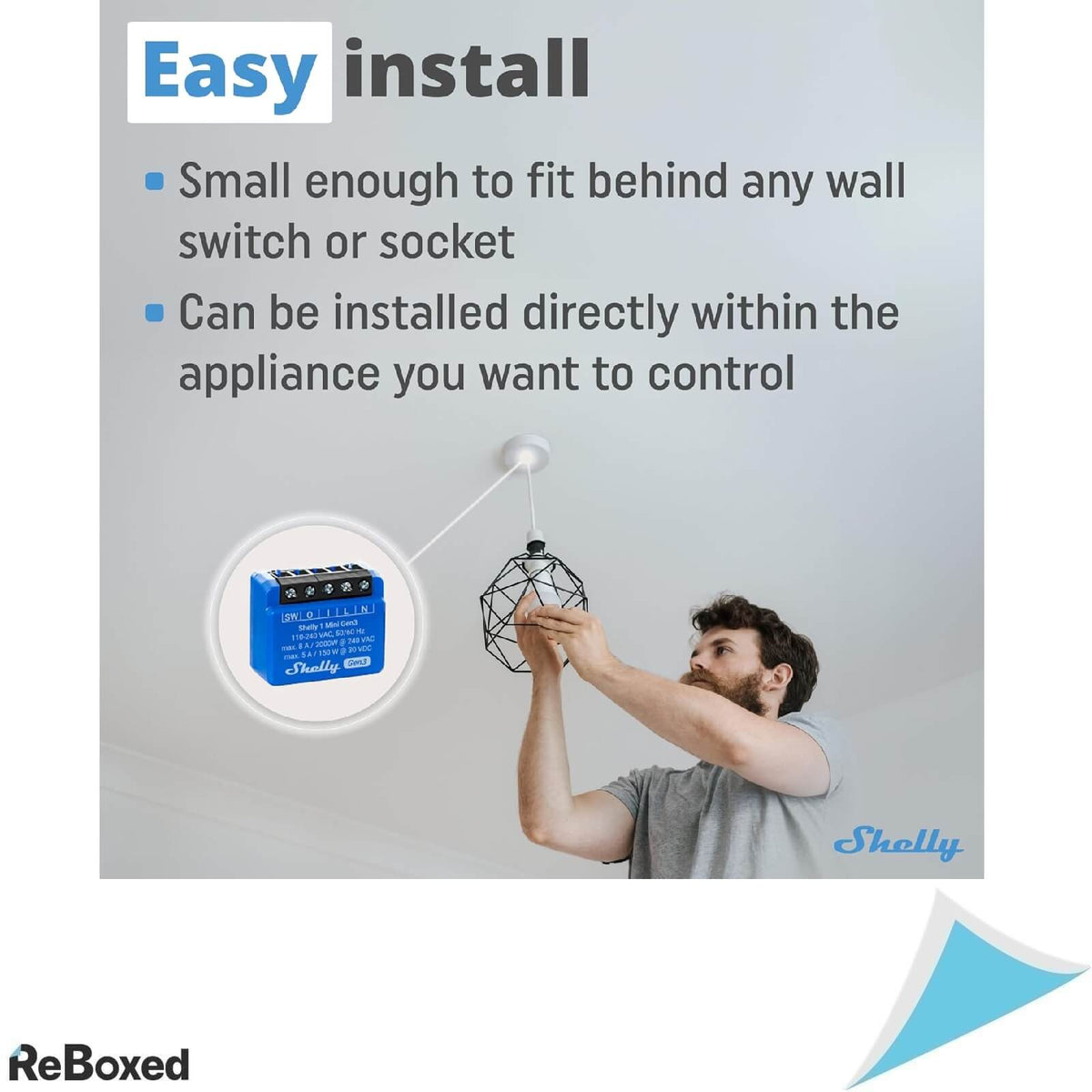 Shelly 1 Mini Gen3 Releu Smart WiFi 2 Buc