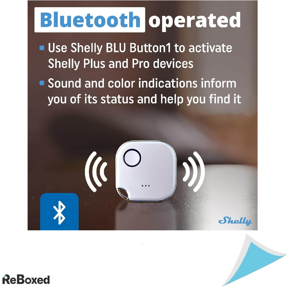 Shelly Blue Button1 Buton Smart pentru Automatizari