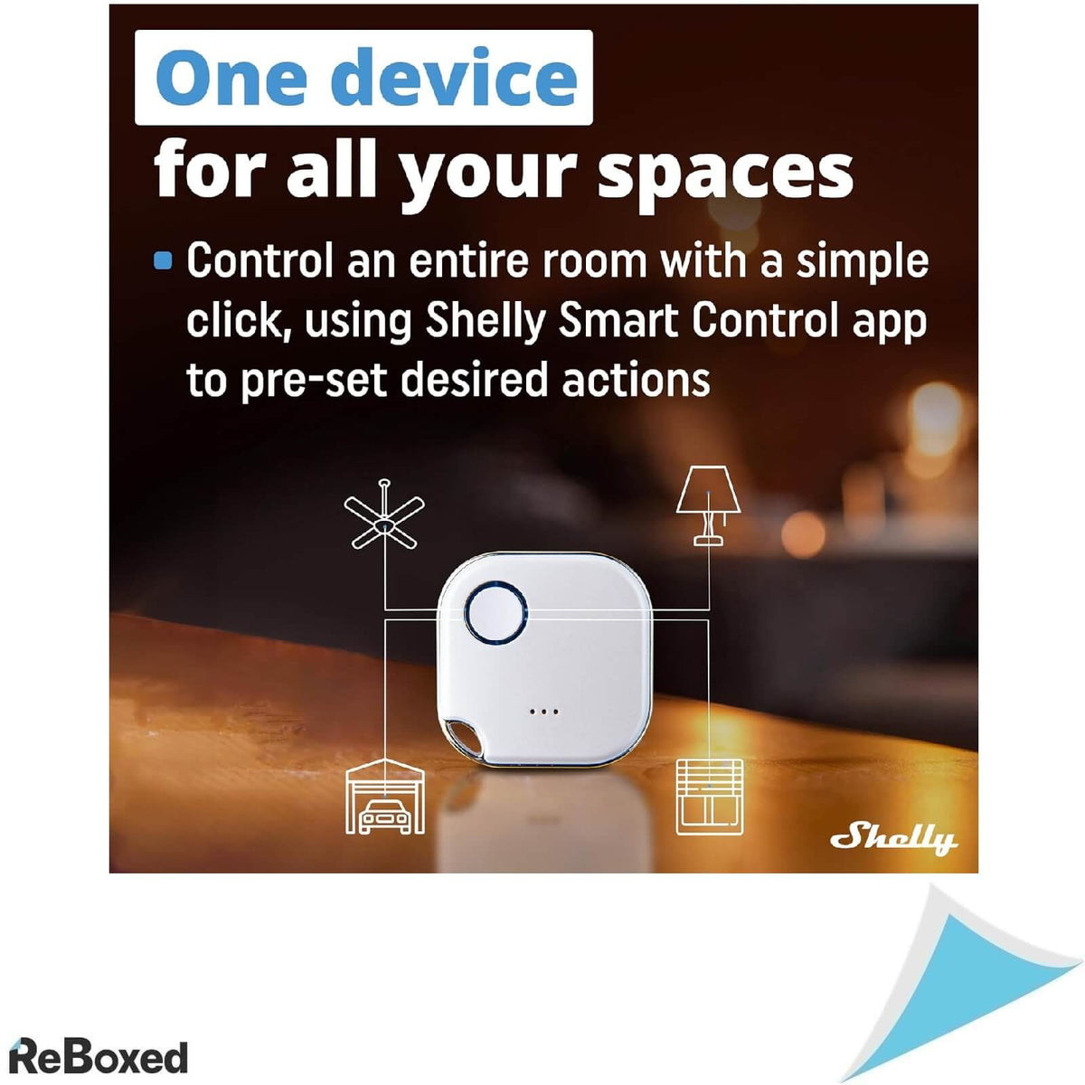 Shelly Blue Button1 Buton Smart pentru Automatizari