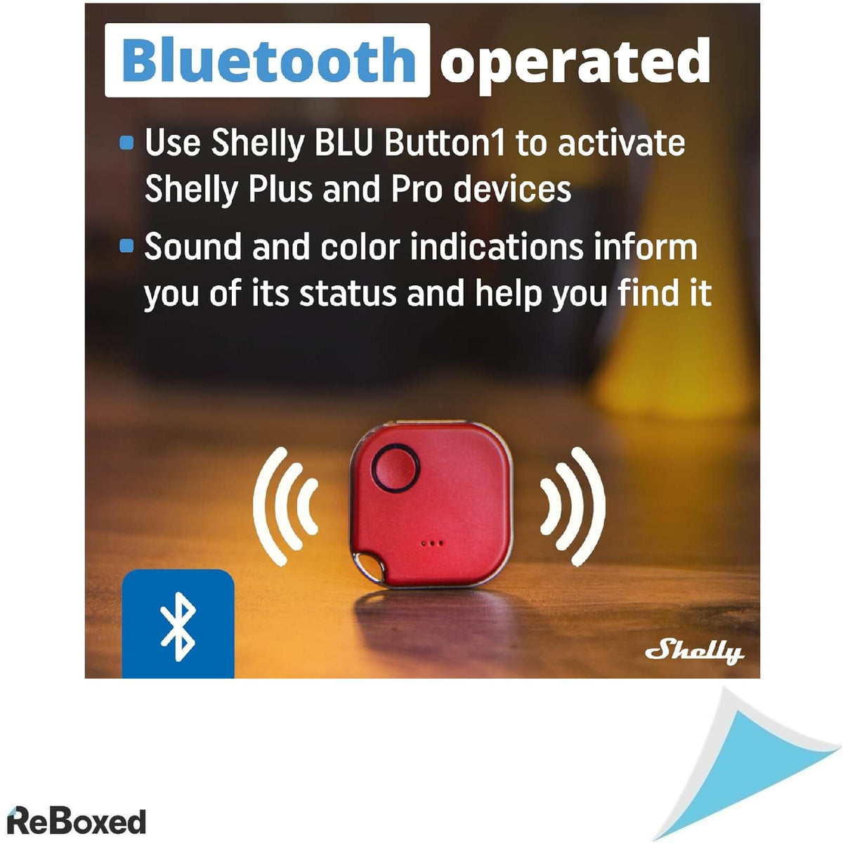 Shelly Blue Button1 Buton Smart pentru Automatizari