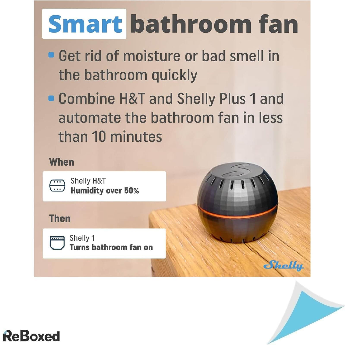 Shelly H&amp;T Senzor Inteligent de Temperatura si Umiditate
