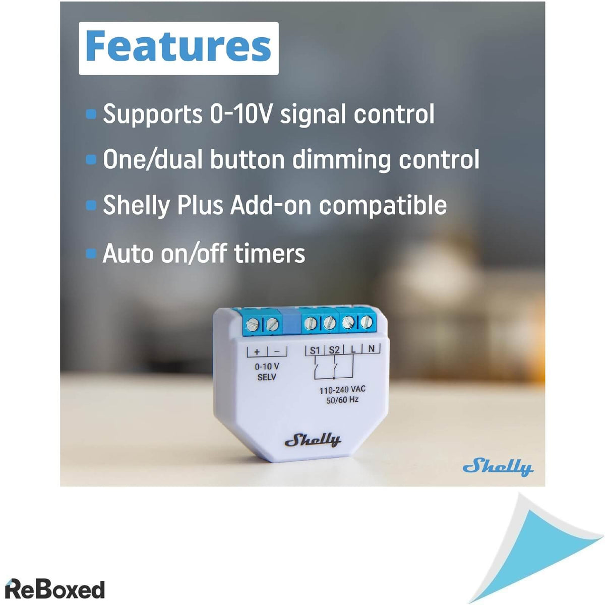 Shelly Plus 0-10V Dimmer Releu Inteligent