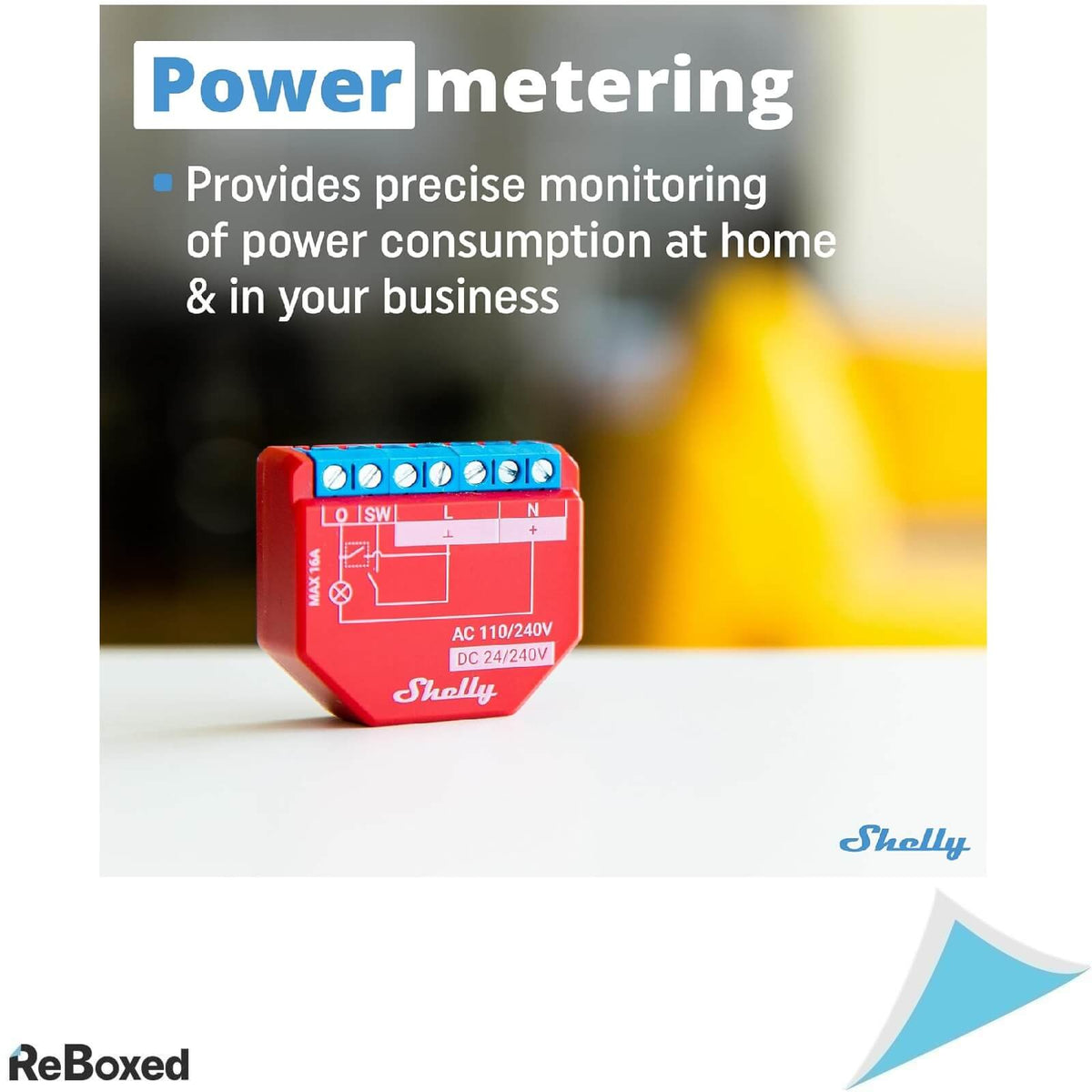 Shelly Plus 1PM Releu Inteligent WiFi 16A