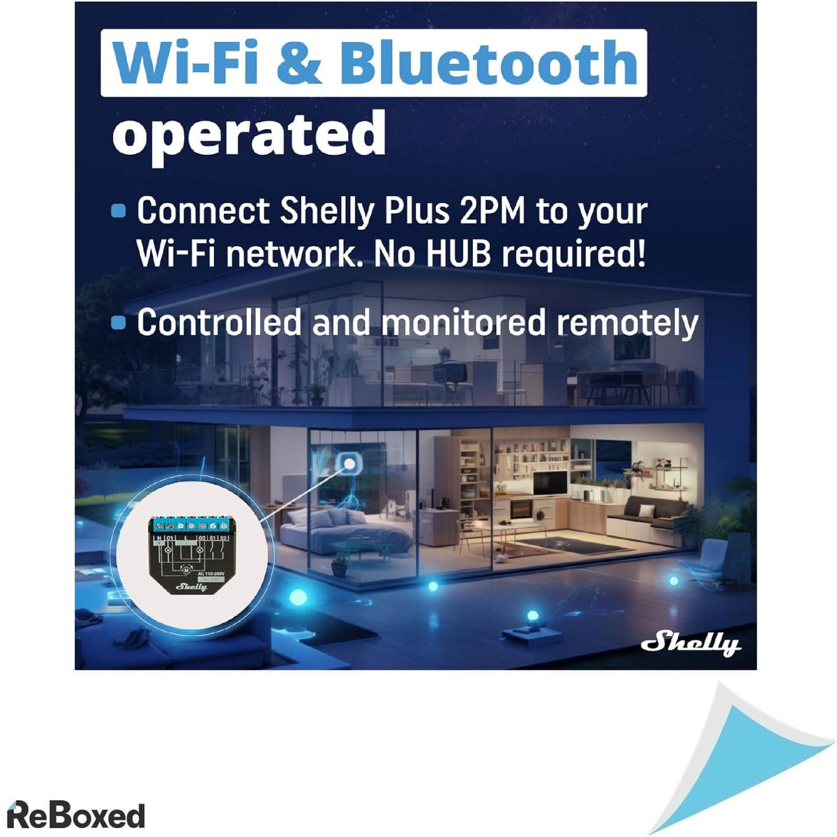 Shelly Plus 2PM Releu cu Monitorizare 2x10A Wi-Fi