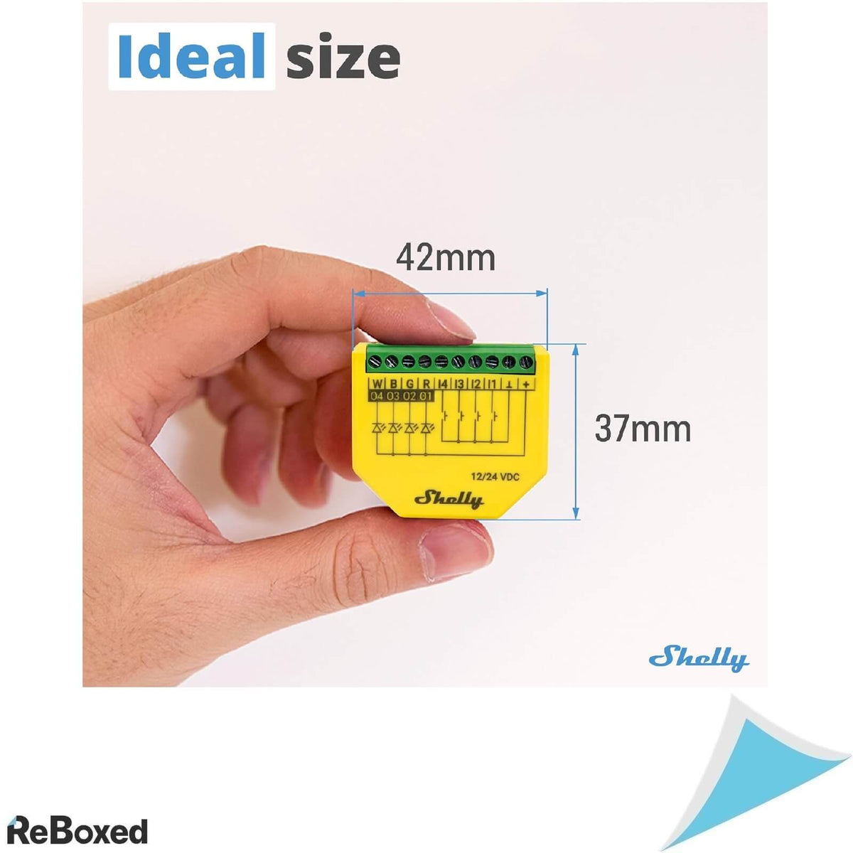 Shelly Plus RGBW PM 2 Module Inteligente pentru Benzi LED RGBW