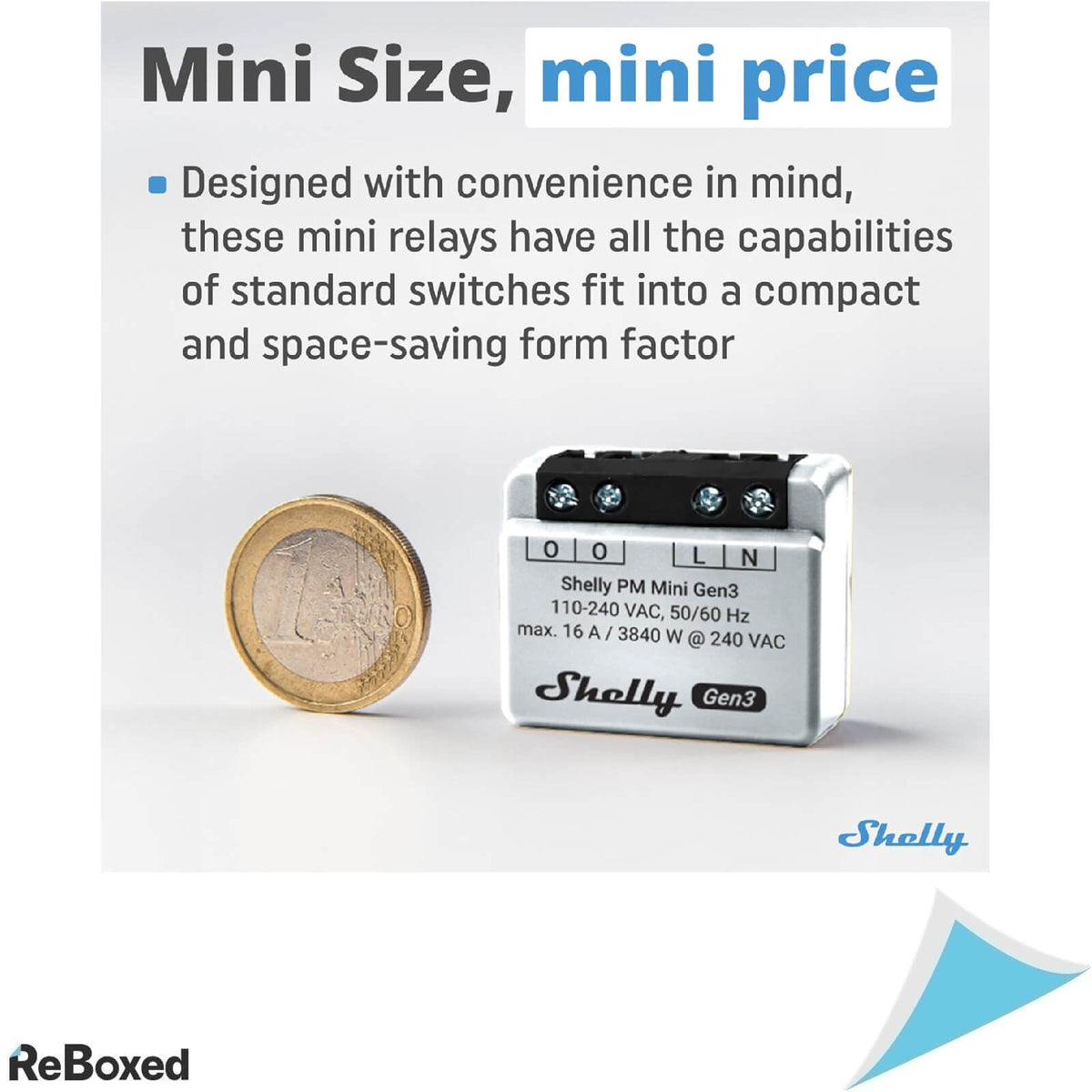 Shelly PM Mini GEN3 Contor Energie Electrica 16A