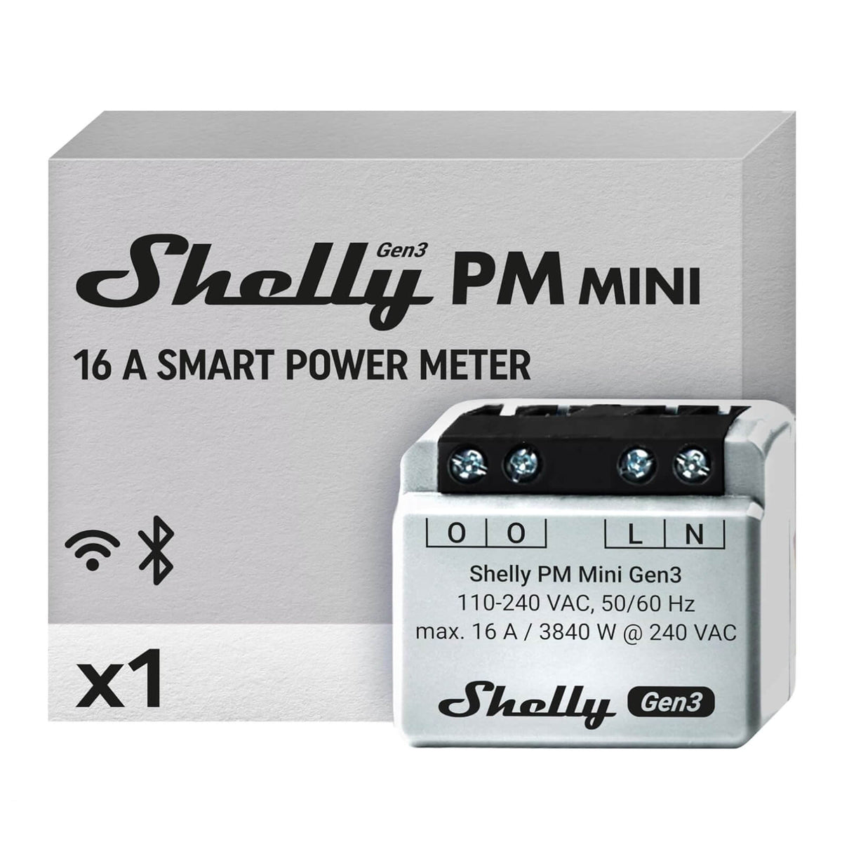 Shelly PM Mini GEN3 Contor Energie Electrica 16A