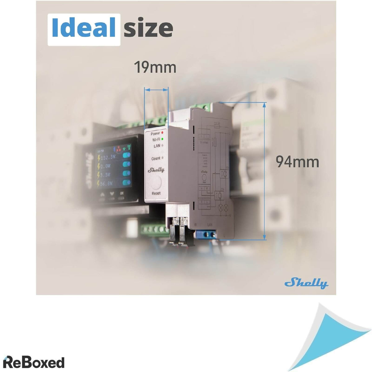 Shelly Pro EM-50 Contor Inteligent 2x clamps 50A