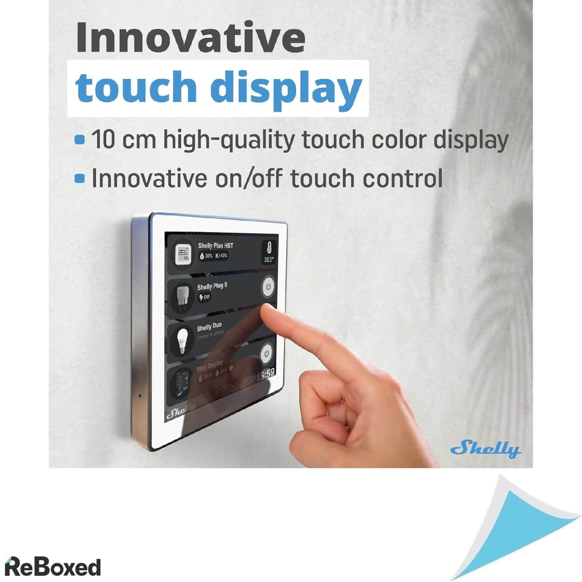 Shelly Wall Display BLU H&amp;T Set Panou de Control Alb