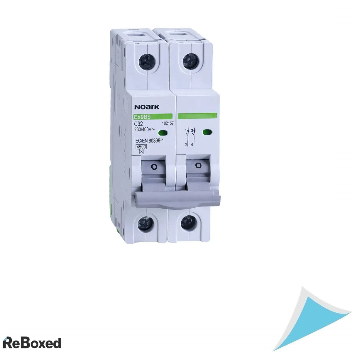 Siguranta automata modulara Noark Ex9BS 2P C16 16A 400V IP20 2 module, pachet de 6