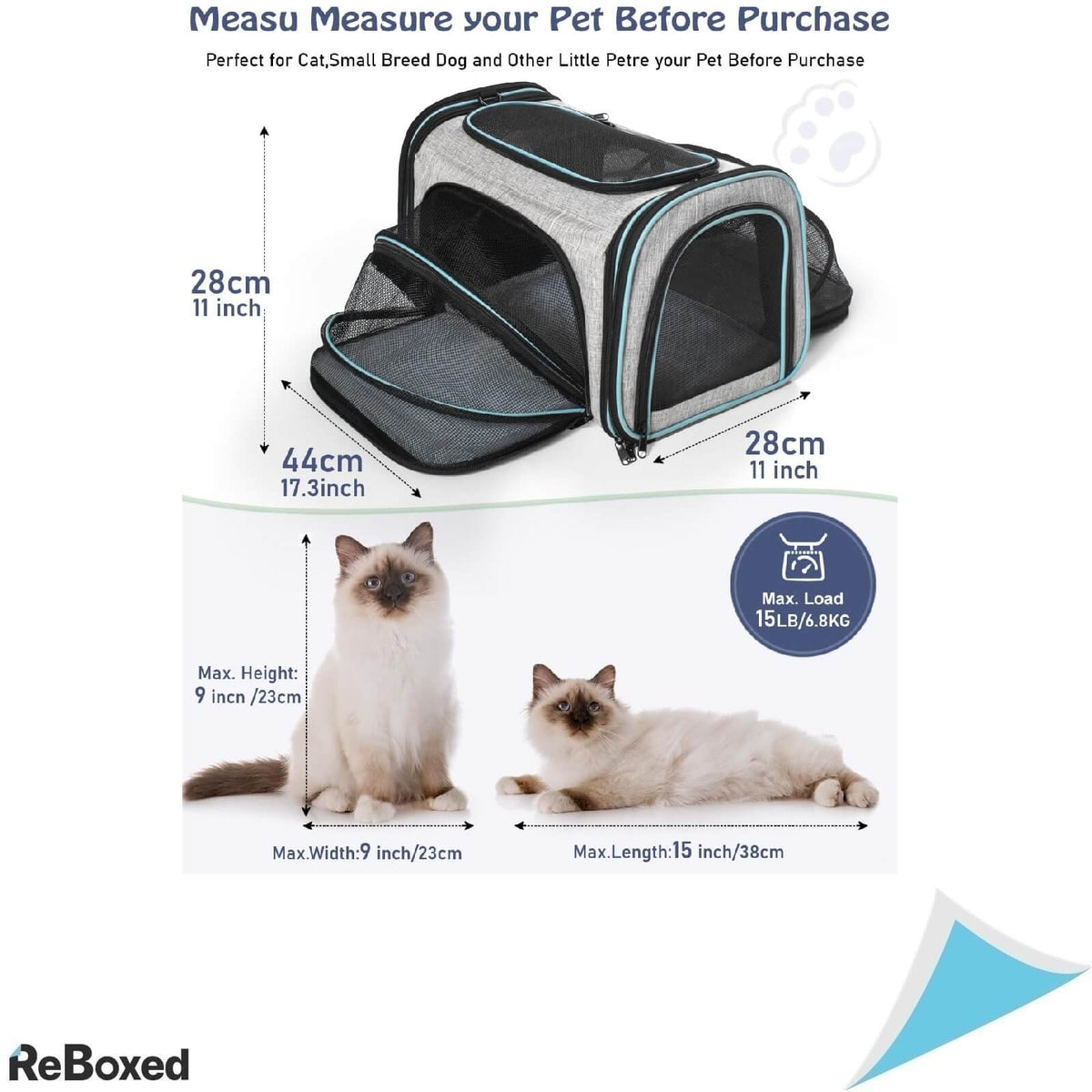 Siivton Geanta de Transport pentru Pisici Extensibila