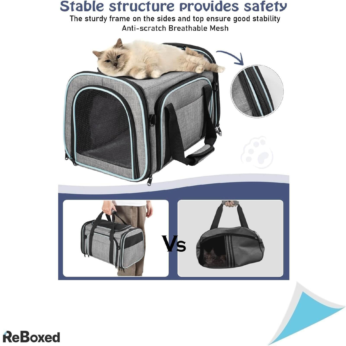 Siivton Geanta de Transport pentru Pisici Extensibila